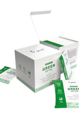 FA Fitness Authority Green Detox packaging with individual detox packets for natural body cleansing.