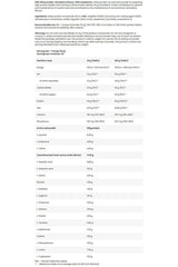 Nutritional information for FA - Fitness Authority Whey Protein showing protein content and amino acids per serving.
