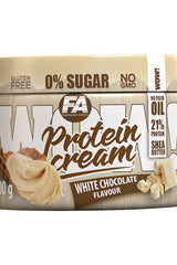FA Fitness Authority WOW! Protein Cream in white chocolate flavor, 21g protein, gluten-free, zero sugar, no palm oil.