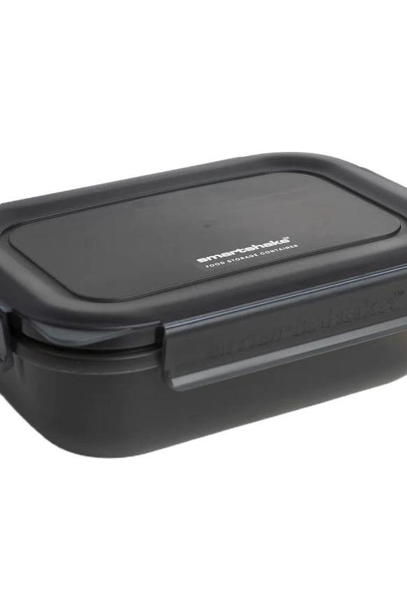 SmartShake food storage container with secure locking handles, BPA-free, dishwasher and microwave safe.