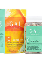 GAL C-komplex 90 kapslar för immunförsvar, frisk hud och hår, stödjer kollagenproduktionen.