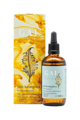 GAL Iodine Complex 100 ml bottle and packaging to support thyroid function and metabolism.
