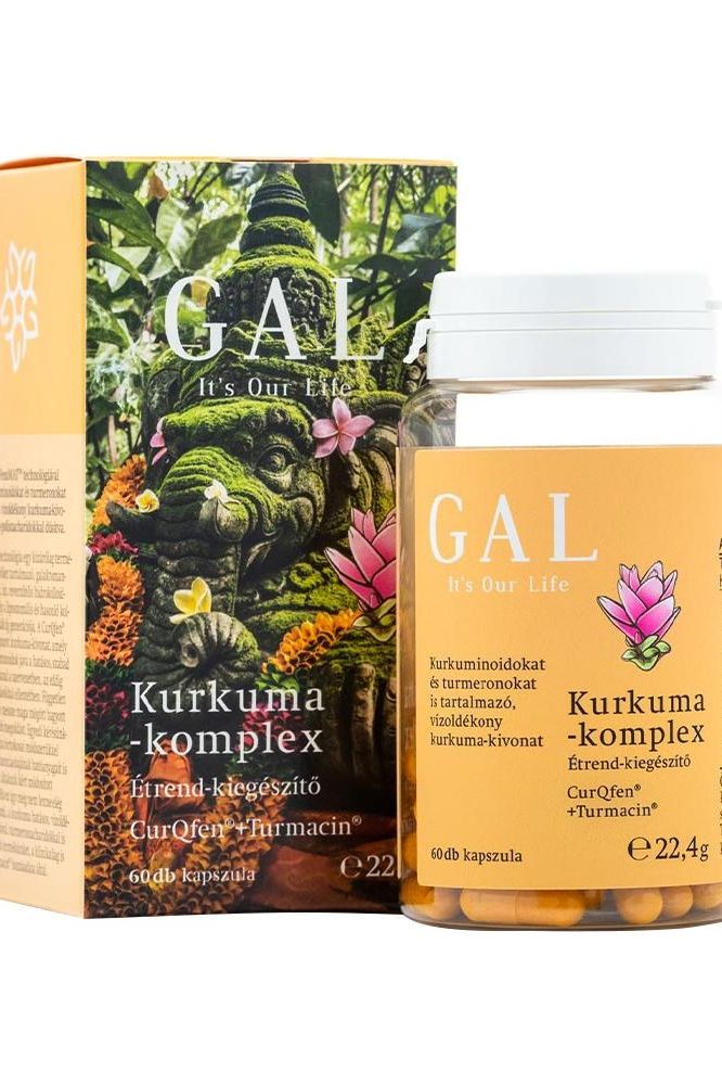 GAL Kurkuma-komplex 60 capsules for immune support and anti-inflammatory benefits.