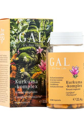 GAL Kurkuma-komplex 60 capsules for immune support and anti-inflammatory benefits.