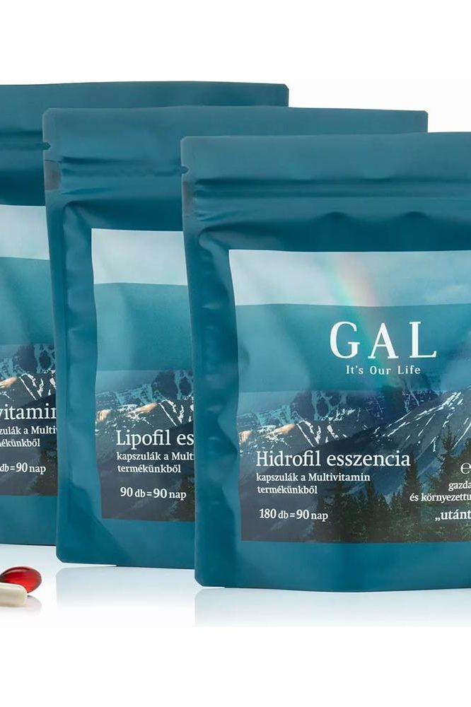 GAL Multivitamin 90 portioners refill pack with hydrofile and lipofile capsules for balanced nutrition