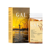 GAL Omega-3 Eco 60 softgels for heart health, brain function, and inflammation support in natural fish oil.