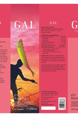 GAL Omega-3 Fish Oil 250 ml packaging featuring health benefits and omega-3 content.