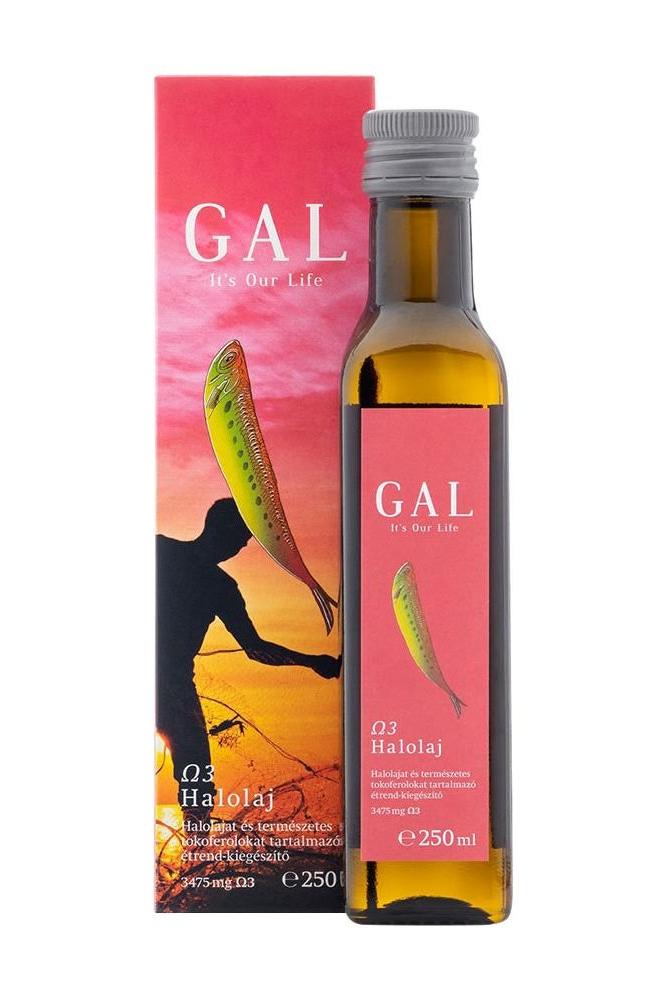 GAL Omega-3 Fish Oil 250 ml, promotes heart and brain health, enhances immunity, reduces inflammation.