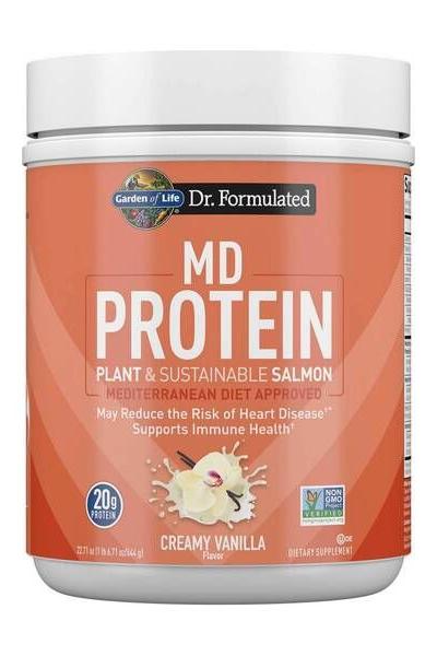 Garden of Life - Dr. Formulated MD Protein Plant & Sustainable Salmon Powder - Nutri.se Garden of Life - Dr. Formulated MD Protein Plant & Sustainable Salmon Powder - Nutri.se