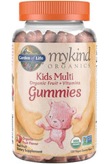 Garden of Life - Mykind Organics Kids Multi Gummies, Organic Fruit Flavor - 120 vegan gummy bears - Nutri.se