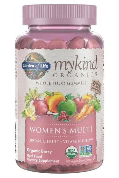 Garden of Life - Mykind Organics Women's Multi Gummies, Organic Berry - 120 vegan gummy drops - Nutri.se