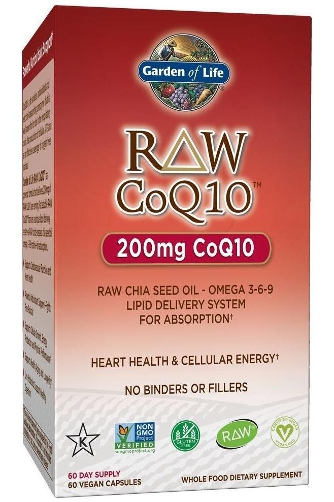 Garden of Life - RAW CoQ10- 60 vcaps - Nutri.se