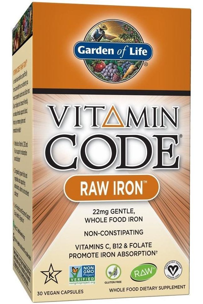 Garden of Life - Vitamin Code RAW Iron - 30 vcaps - Nutri.se