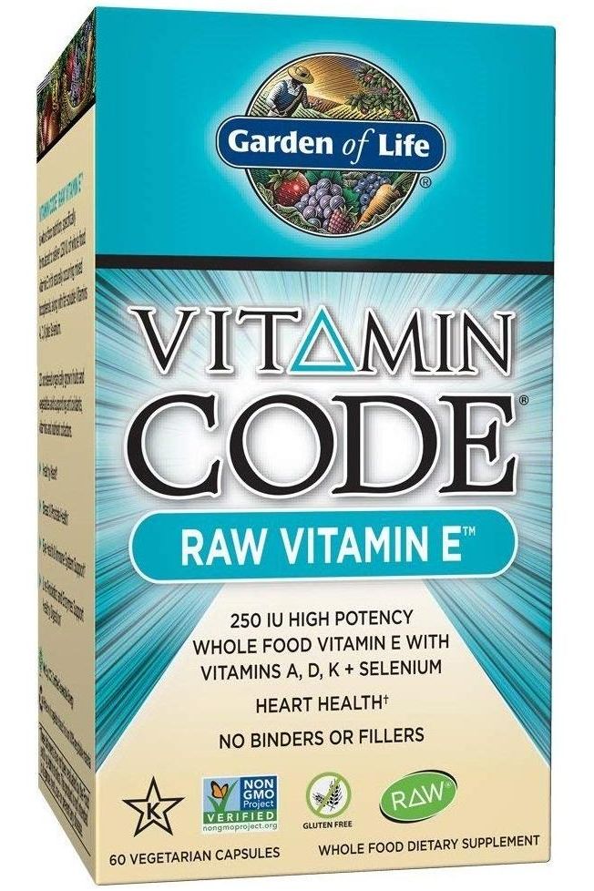 Garden of Life - Vitamin Code RAW Vitamin E - 60 vcaps - Nutri.se