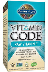 Garden of Life - Vitamin Code RAW Vitamin E - 60 vcaps - Nutri.se