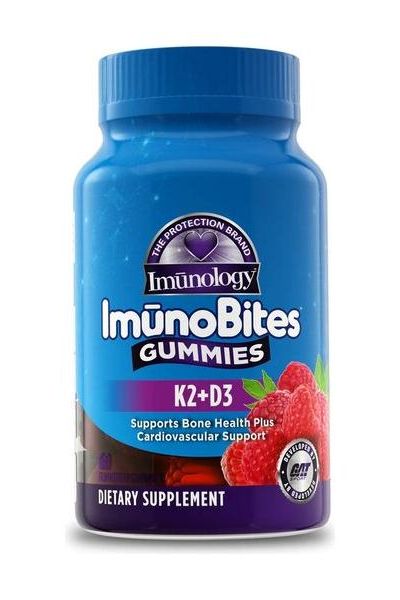 GAT - Imunology ImunoBites Gummies K2+D3, Raspberry - 60 gummies - Nutri.se