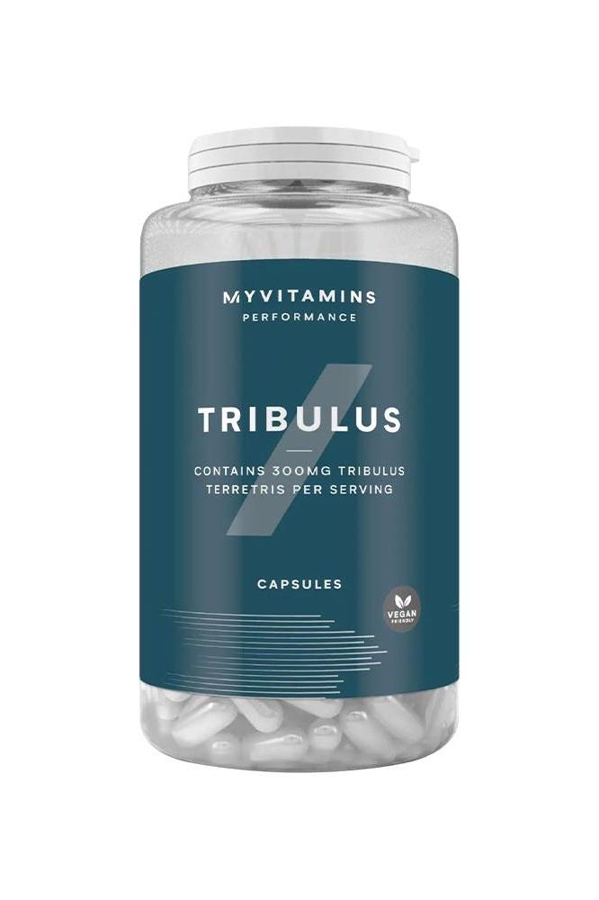 GAT Tribulus Terrestris supplement bottle with 90 veg capsules for men's performance enhancement.