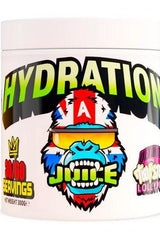 Gorillalpha Hydration Juice container featuring a vibrant design and bold lettering, showcasing 30/60 servings.