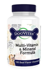 Health Thru Nutrition - Multi-Vitamin & Mineral Formula For Dogs, Beef Flavour - 100 chewtabs - Nutri.se