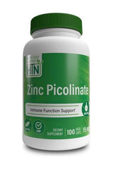 Health Thru Nutrition - Zinc Picolinate, 15mg - 100 vcaps - Nutri.se