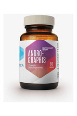 Hepatica Andrographis supplement bottle with 90 capsules for immune support and digestive health.