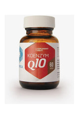 Hepatica Koenzym Q10 supplement bottle with 60 capsules for heart health and energy support.