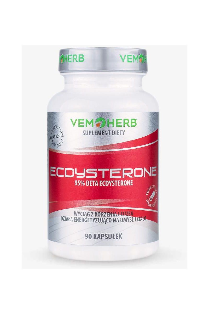 Hepatica Ecdysterone 90 caps bottle, supports energy, immune health, and mental processes.