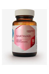 Hepatica Shatavari supplement bottle with 90 capsules for women's hormonal balance and reproductive health.
