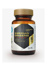 Hepatica Siberian Ginseng Turbo supplement bottle with 90 capsules for immune support and energy boost.