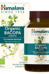 Himalaya Organic Bacopa caplets for mental alertness and memory enhancement, USDA organic, 60 count.