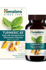 Himalaya Turmeric 95 with Curcumin - 60 capsules for inflammatory response support and liver health.