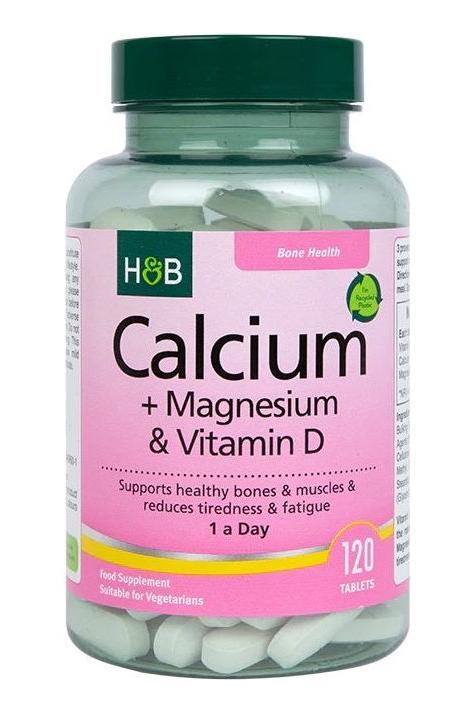 Holland & Barrett - Calcium + Magnesium & Vitamin D - 120 vegetarian tabs - Nutri.se