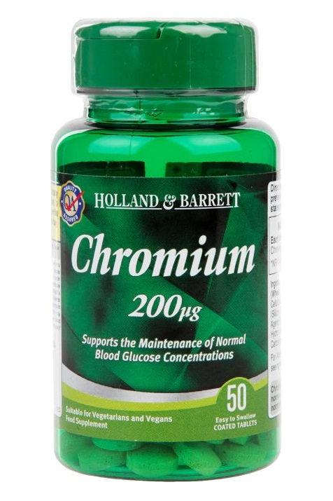 Holland & Barrett - Chromium 200mcg - 50 tablets - Nutri.se Holland & Barrett - Chromium 200mcg - 50 tablets - Nutri.se