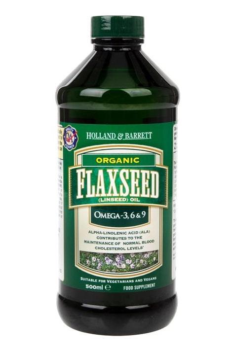Holland & Barrett - Flaxseed Oil - 500 ml. - Nutri.se