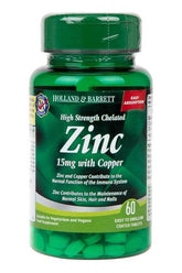 Holland & Barrett - High Strength Chelated Zinc 15mg with Copper - Nutri.se