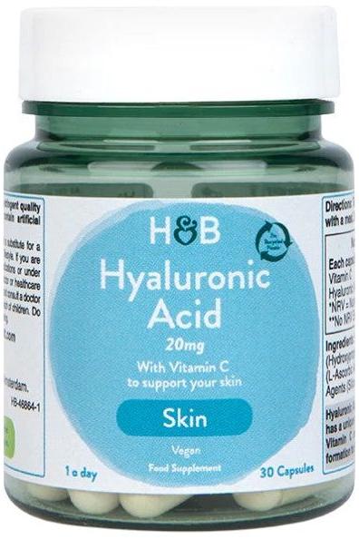 Hyaluronsyra med Vitamin C – 30 kapslar framsida
