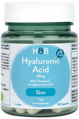 Holland & Barrett - Hyaluronic Acid with Vitamin C 20mg - 30 caps - Nutri.se
