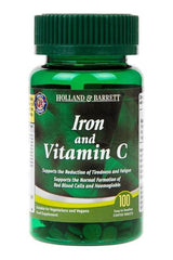 Holland & Barrett - Iron & Vitamin C - 100 tablets - Nutri.se
