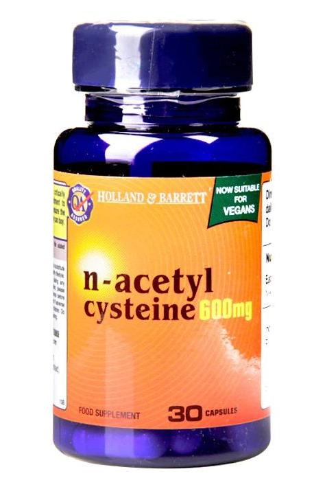 Holland & Barrett - N-Acetyl Cysteine 600mg - 30 caps - Nutri.se