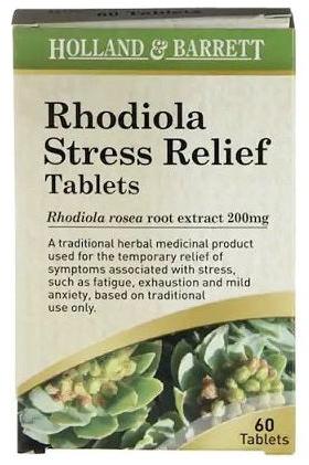 Holland & Barrett - Rhodiola Stress Relief 200mg - 60 tablets - Nutri.se