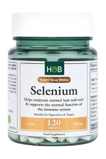 Holland & Barrett Selenium 200μg framsida