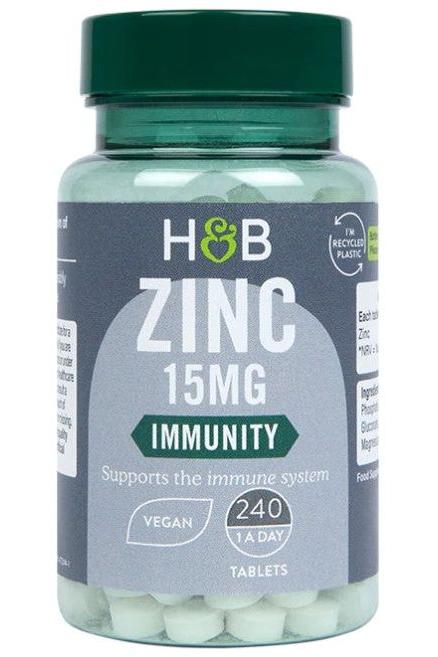 Holland & Barrett - Zinc 15mg - 240 tabs - Nutri.se