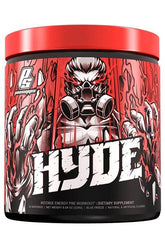 Pro Supps HYDE Pre Workout supplement jar, designed for intense energy and focus during workouts.