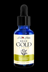 I Love Herbs Rege Gold Drops 50ml, herbal supplement for body regeneration and recovery.
