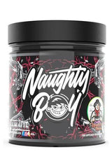 Naughty Boy Illmatic EAA supplement jar featuring bold graphics and essential amino acids for enhanced performance.