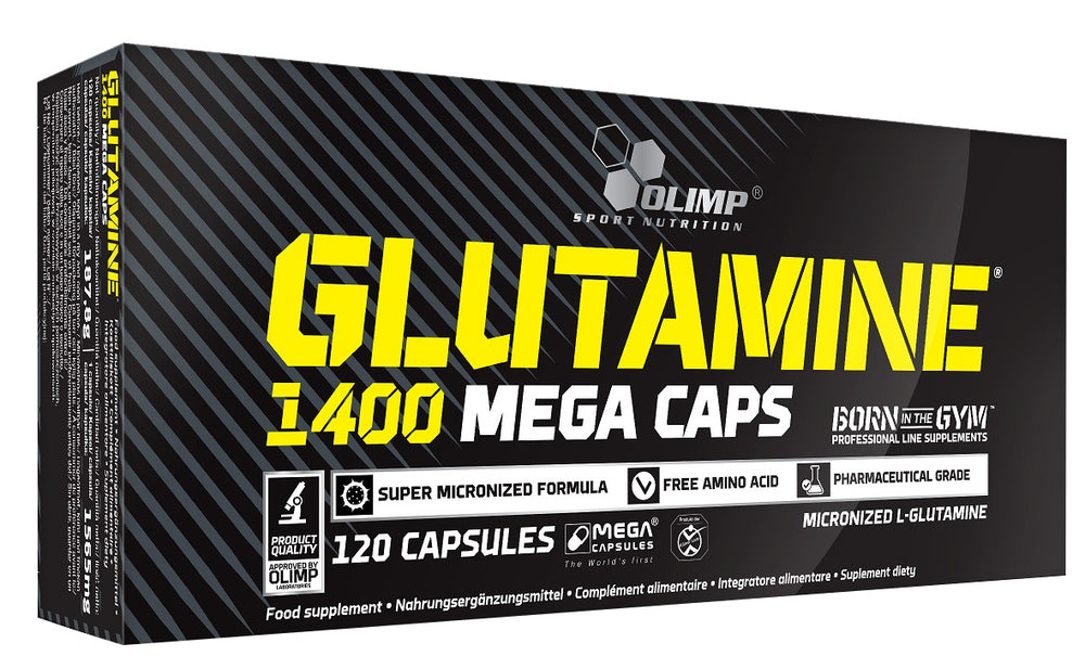Olimp Labs Glutamine Mega Caps baksida näringsfakta