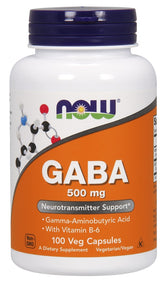 NOW Foods - GABA 500 mg - 100 kapsler