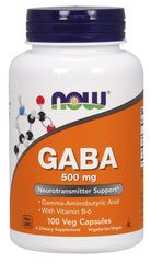 NOW Foods - GABA 500mg - 100 kapselia