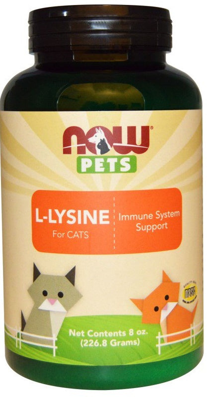 NOW Foods L-Lysine For Cats framsida