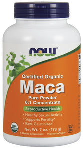 Now Foods - Maca 6:1 Concentrate, Pure Powder - 198g